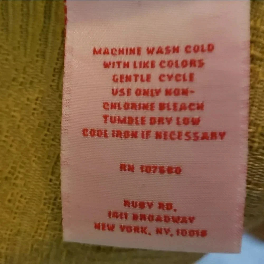 Ruby Rd. Jacket Size L Green Ruffle Trim Zip Front Textured Jacquard Shacket - Picture 4 of 5